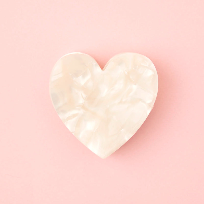 Minipinza para el pelo - Corazón Blanco 🤍