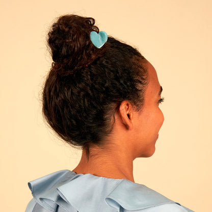Minipinza para el pelo - Corazón Azul 💙
