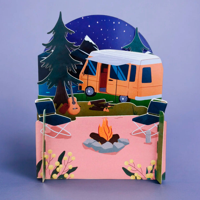 Postal 3D - Miniature World Acampada 🌲
