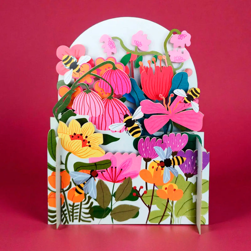 Postal 3D - Miniature World Flores 🌺🐝