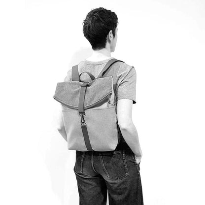 Mochila Numon - Iconic Rayas Gris