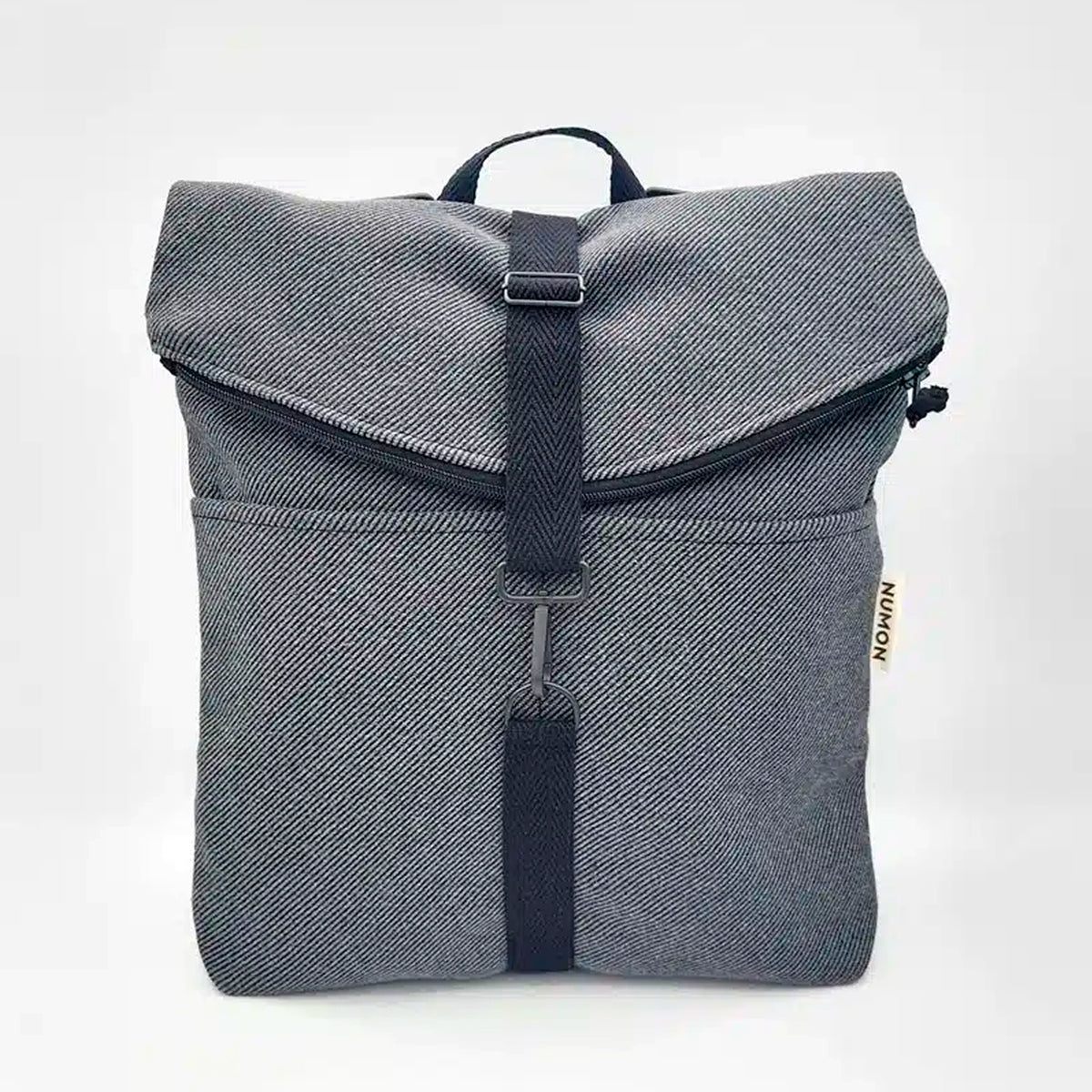 Mochila Numon - Iconic Rayas Gris