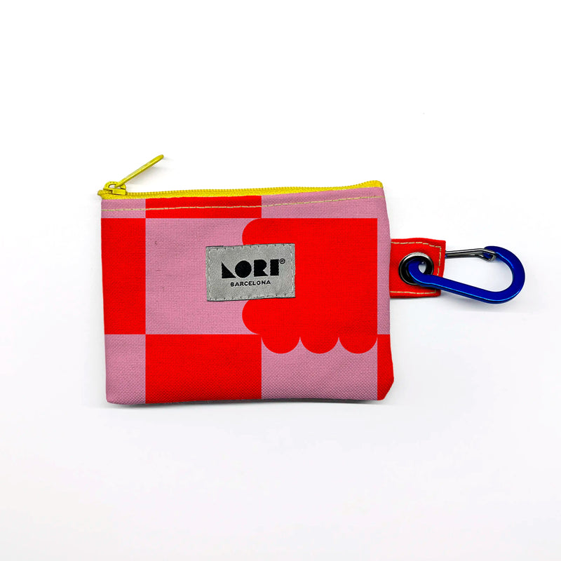 Monedero Lori Barcelona - Tramma Rojo y Rosa