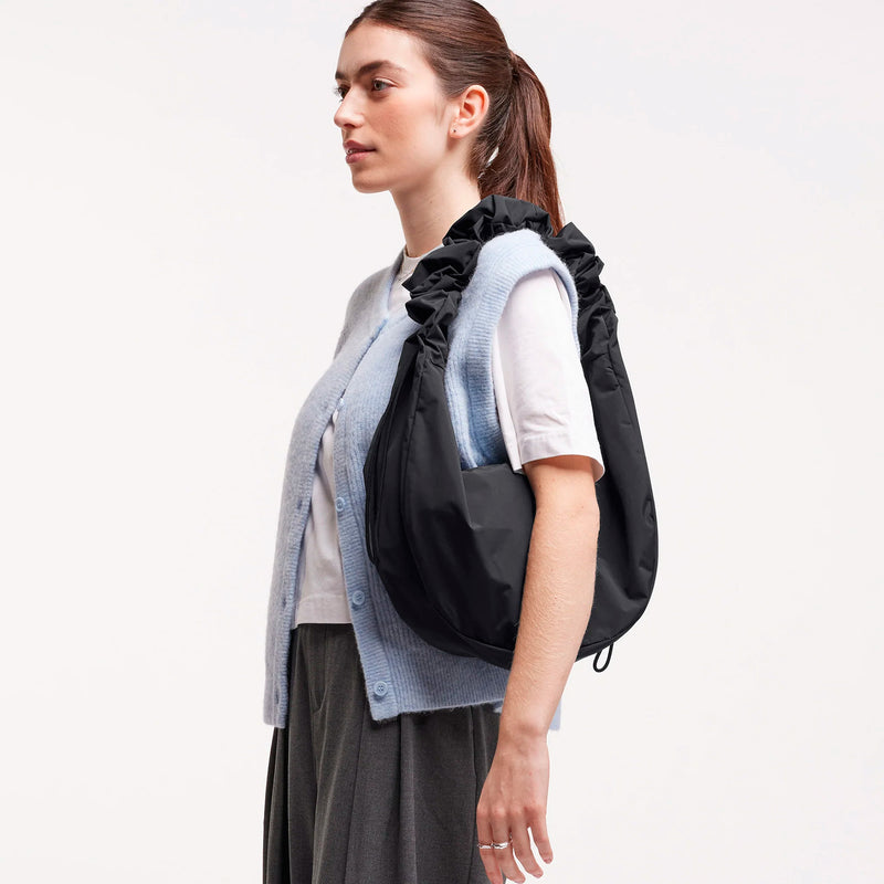 Bolso Got Bag - Moon Bag Ruffle Black