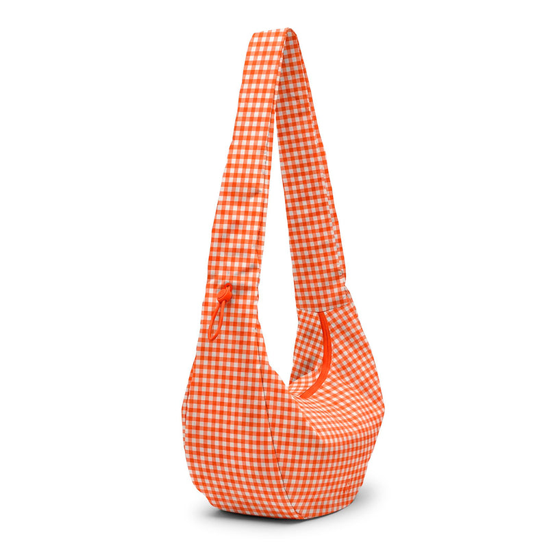 Bolso Got Bag - Moon Bag Ruffle Vichy Hot Coral