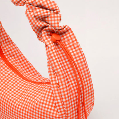 Bolso Got Bag - Moon Bag Ruffle Vichy Hot Coral