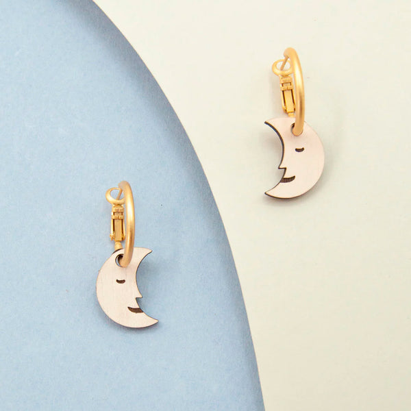Pendientes de aro Materia Rica - Moon 🌛