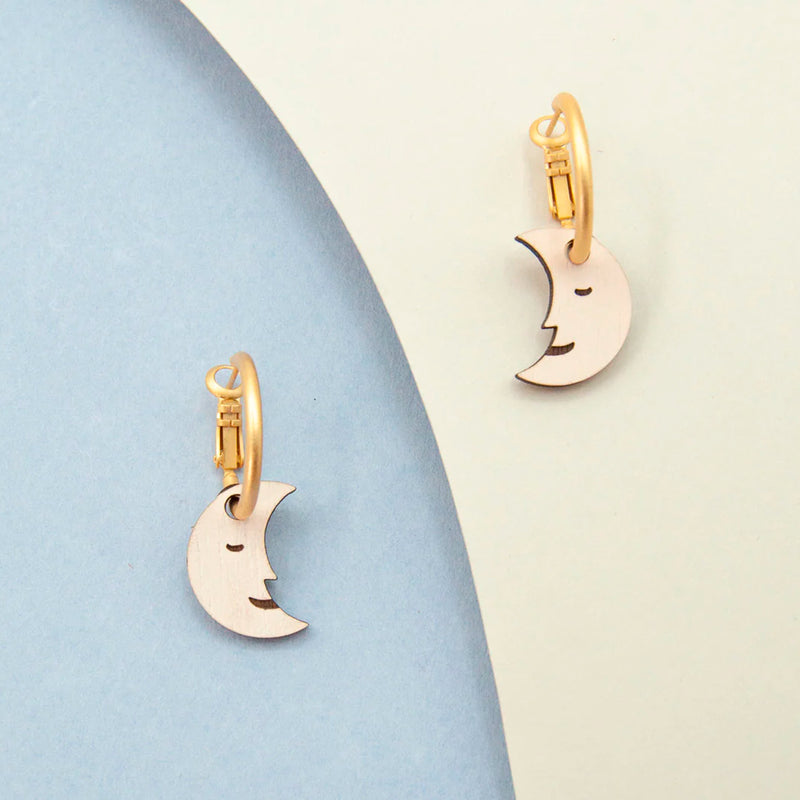 Pendientes de aro Materia Rica - Moon 🌛