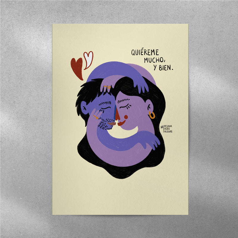 Print de Pesadaperoalegre A4 - "Mucho y bien"