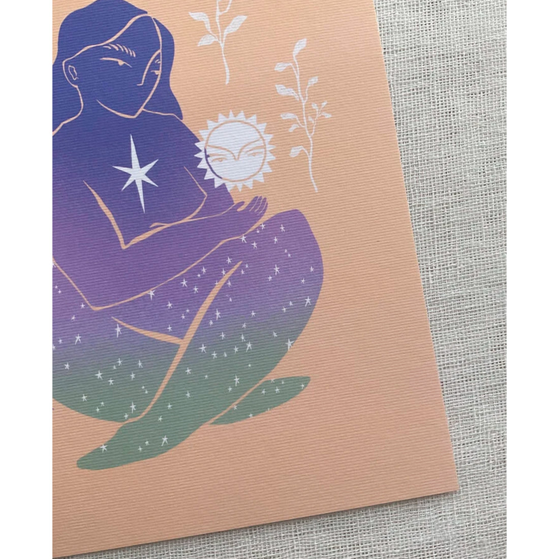 Print de Natalia Fuente A5 - Mujer Galaxia