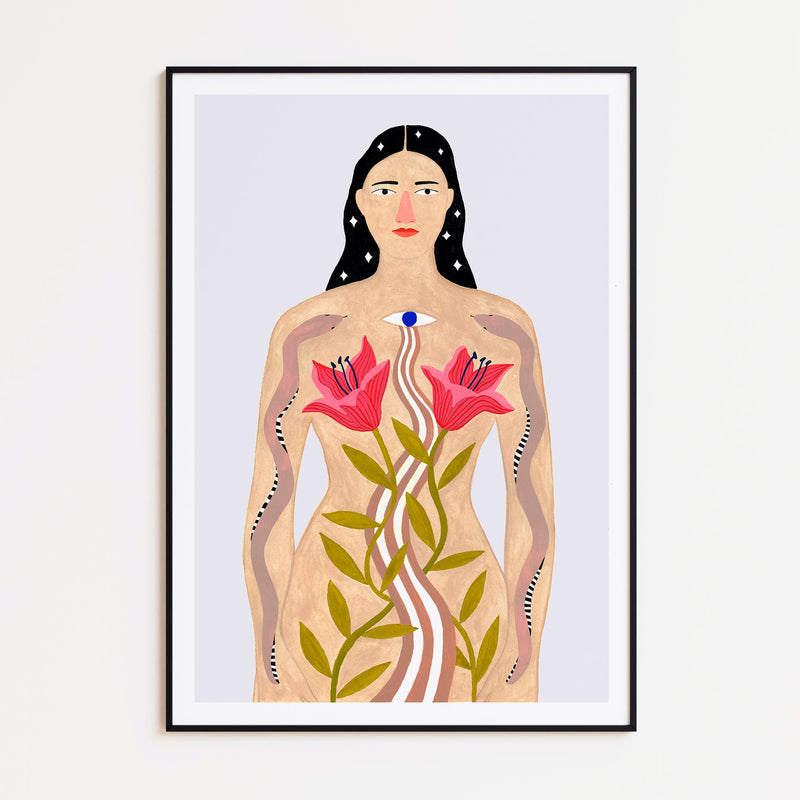 Print de Depeapa A4 - "Mujer Mística"