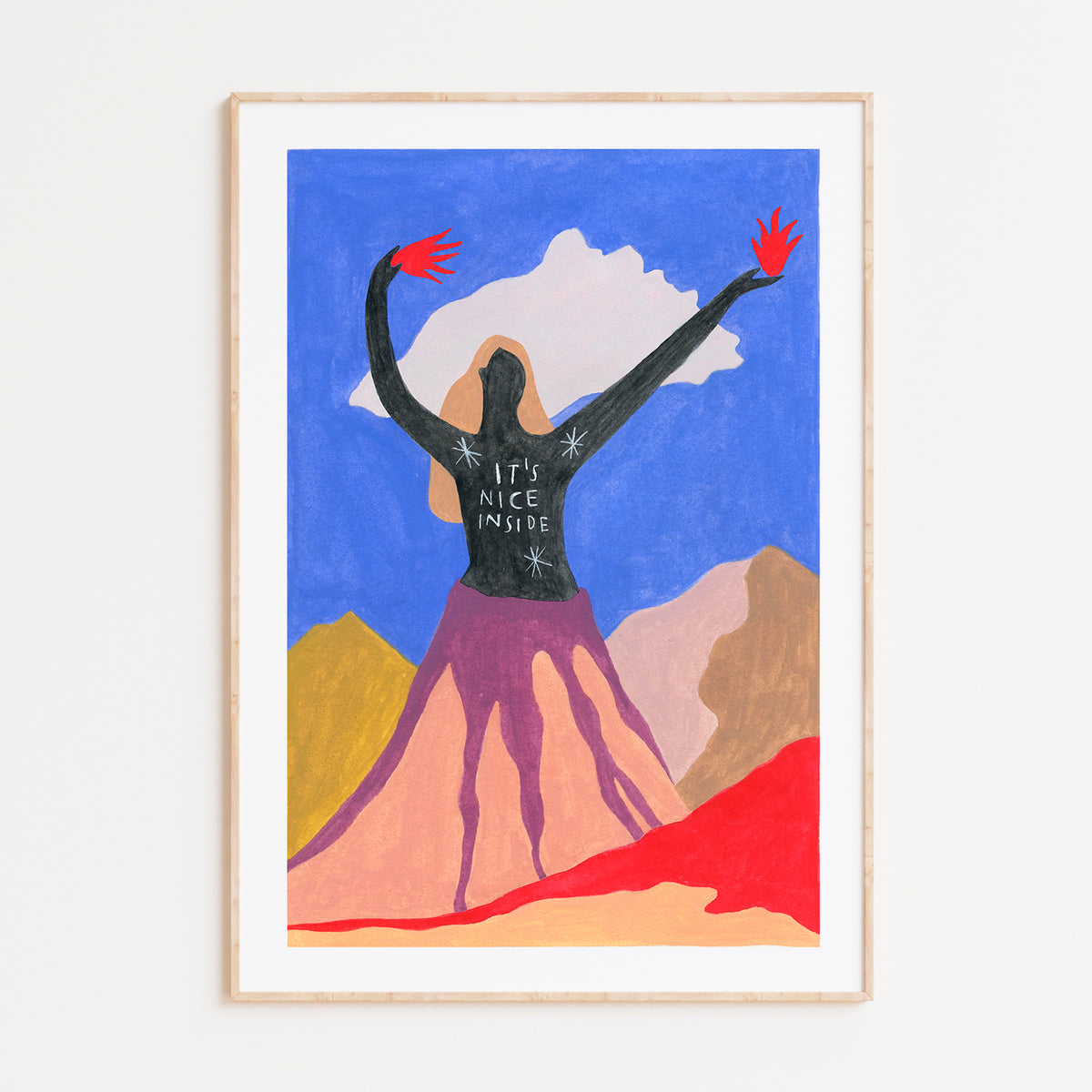 Print de Depeapa A4 - "Mujer Volcán"