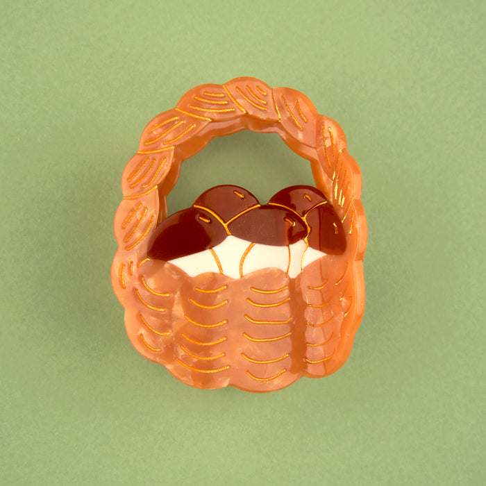 Pinza para el pelo - Cesta de Setas 🍄