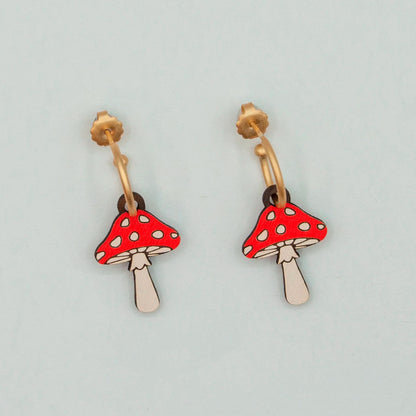 Pendientes de aro Materia Rica - Mushroom 🍄