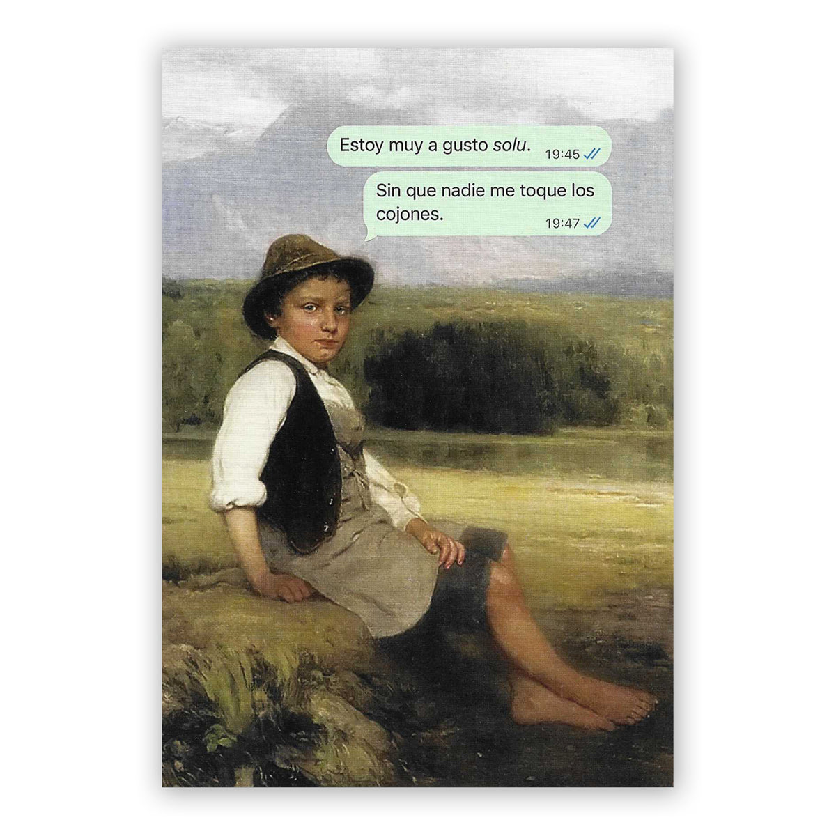 Print de La última croqueta A5 - "Muy a Gusto Solo"