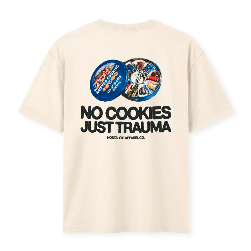Camiseta Nostalgic Apparel - "No Cookies, Just Trauma" 🥨🍪