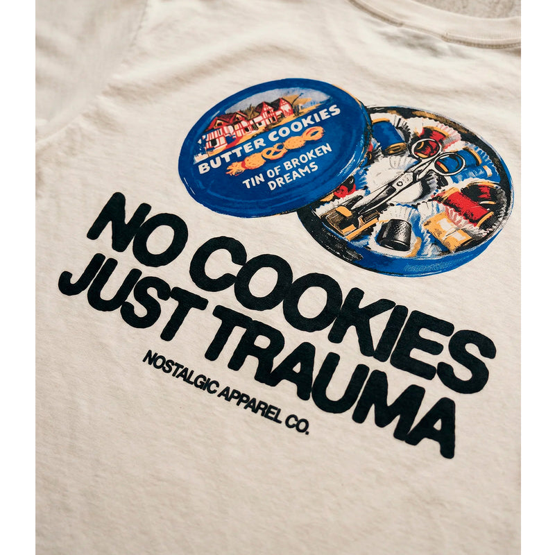 Camiseta Nostalgic Apparel - "No Cookies, Just Trauma" 🥨🍪