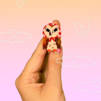 Pasador para el pelo Miss Feathers - Nosy Owl 🦉