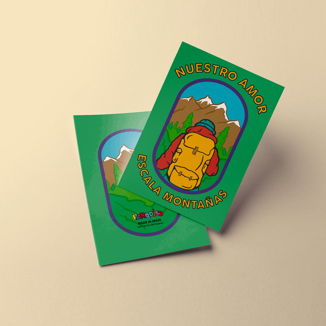 Postal - "Nuestro amor escala montañas" 🥾🏔️