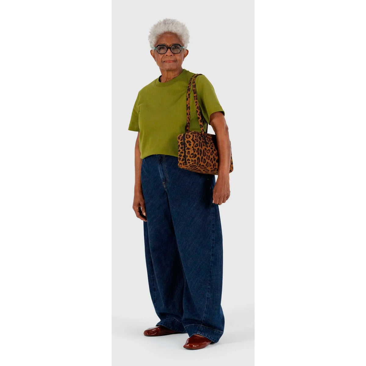 Bolso Bowler Baggu - Leopard