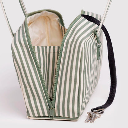 Bolso Bowler Baggu - Sage Stripe