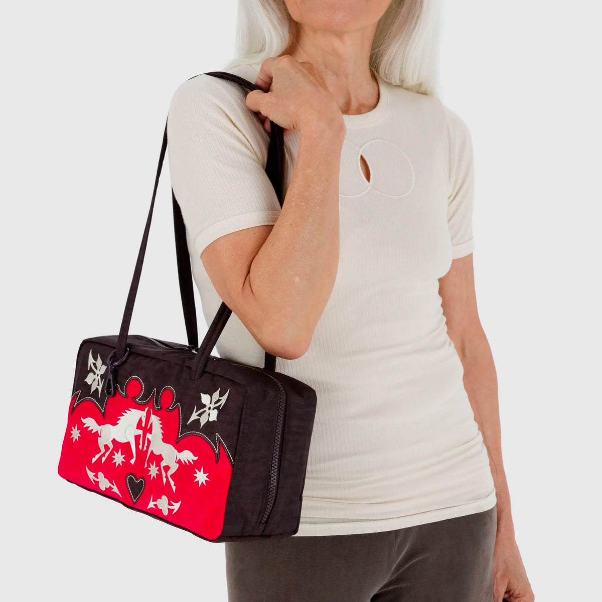 Bolso Bowler Baggu - Western Appliqué