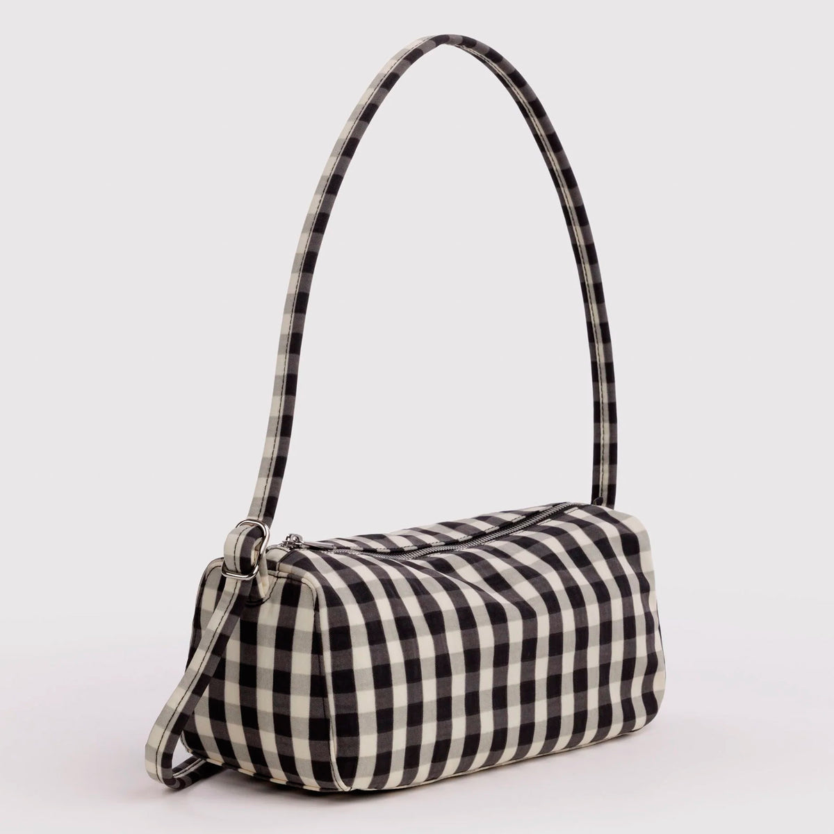 Bolso Loaf Baggu - Black and Cream Gingham