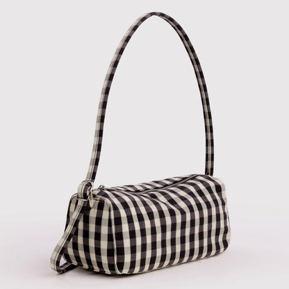 Bolso Loaf Baggu - Black and Cream Gingham