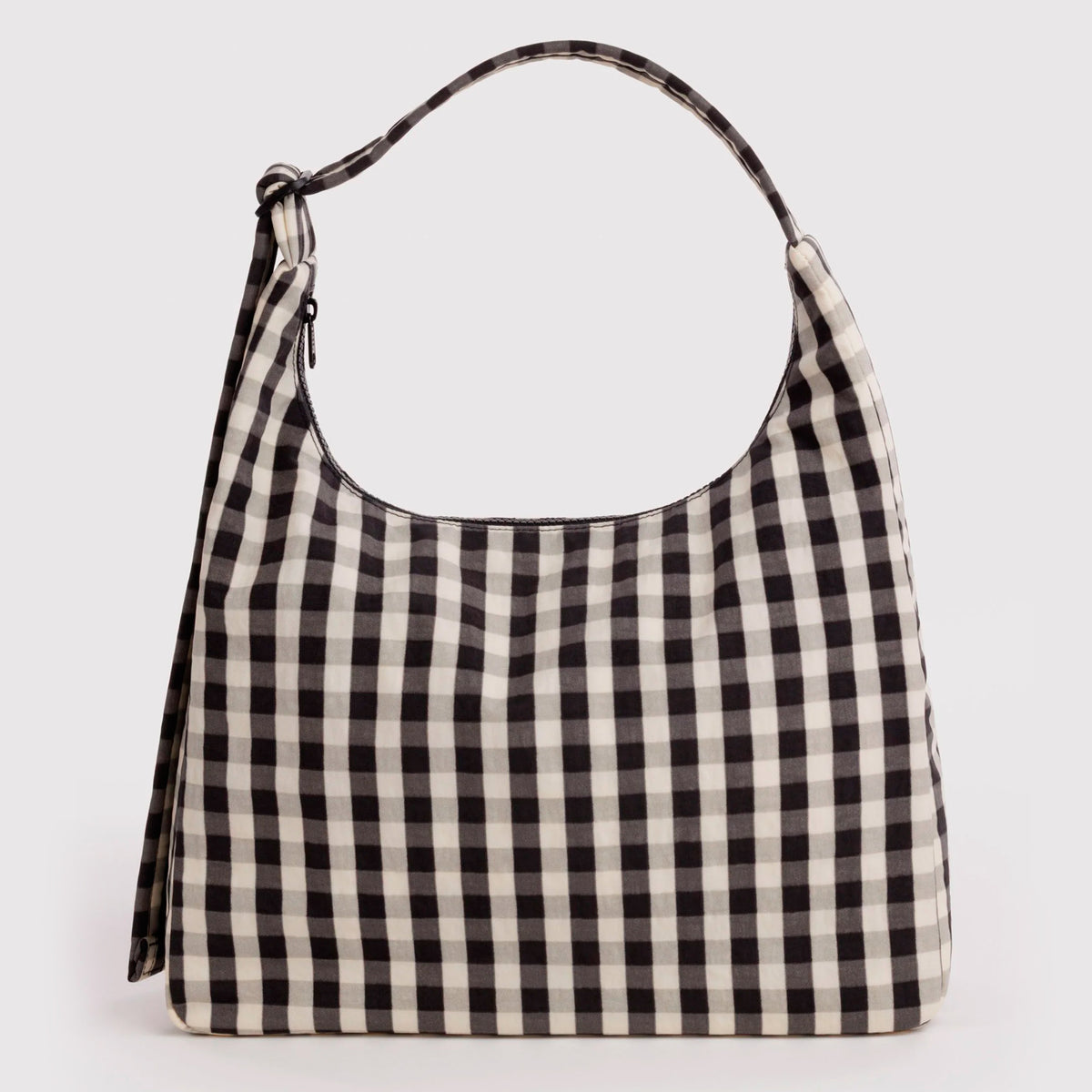 Bolso Baggu - Black and Cream Gingham