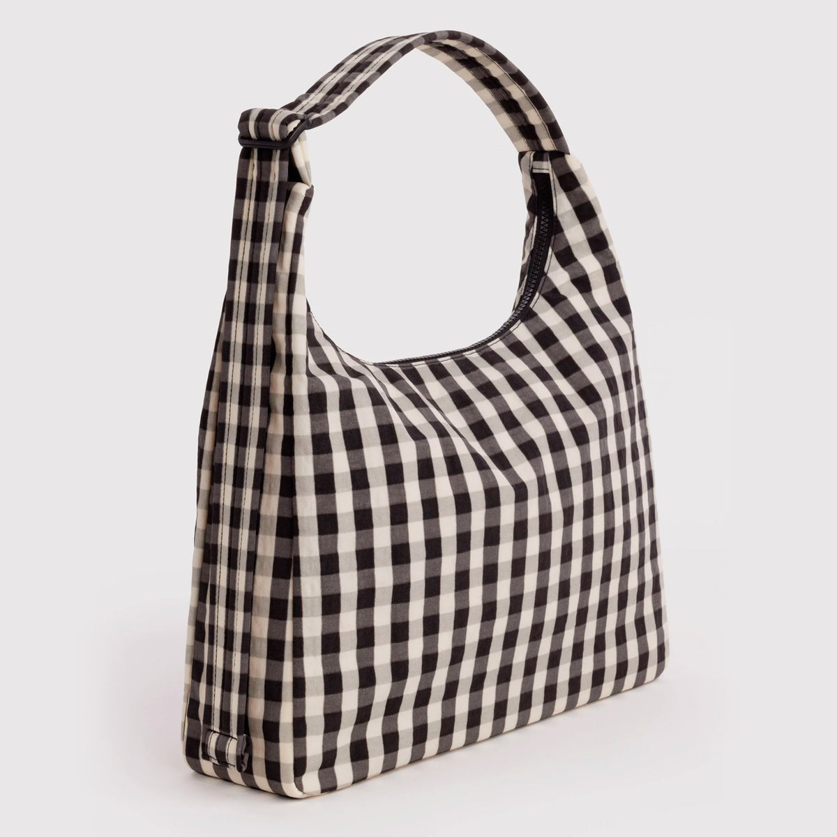 Bolso Baggu - Black and Cream Gingham