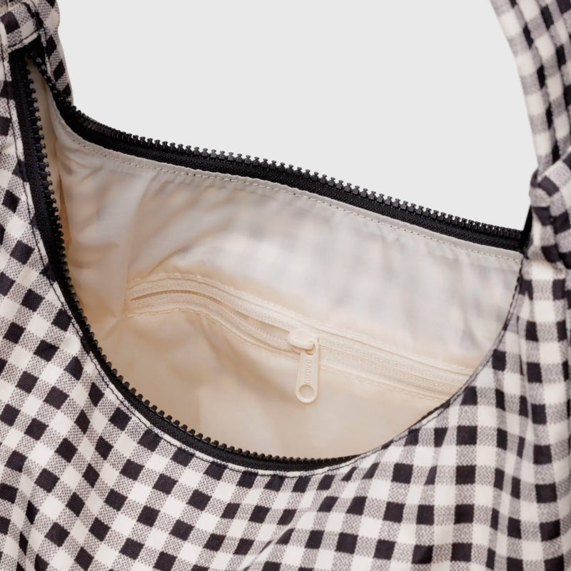 Bolso Baggu - Black & White Gingham