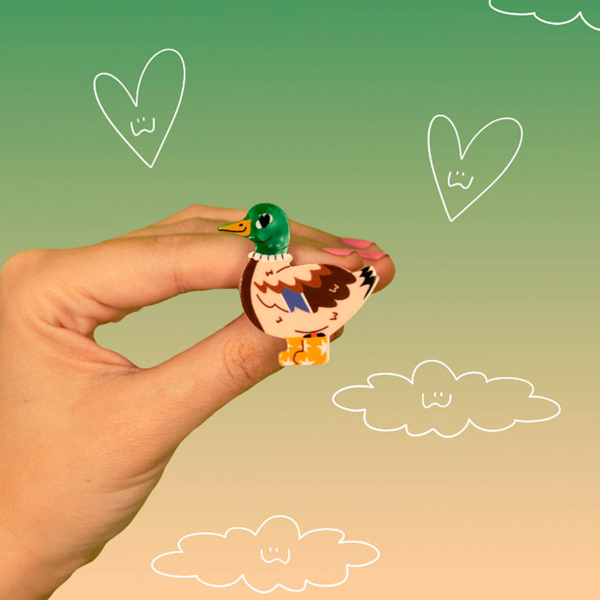 Pasador para el pelo Miss Feathers - Off Duty Duck 🦆