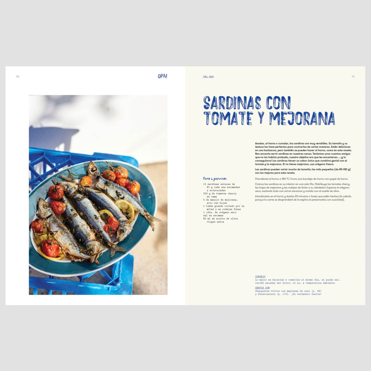 Libro - "Opa! Auténticas recetas de taberna griega" de Helena Moursellas y Vikki Moursellas