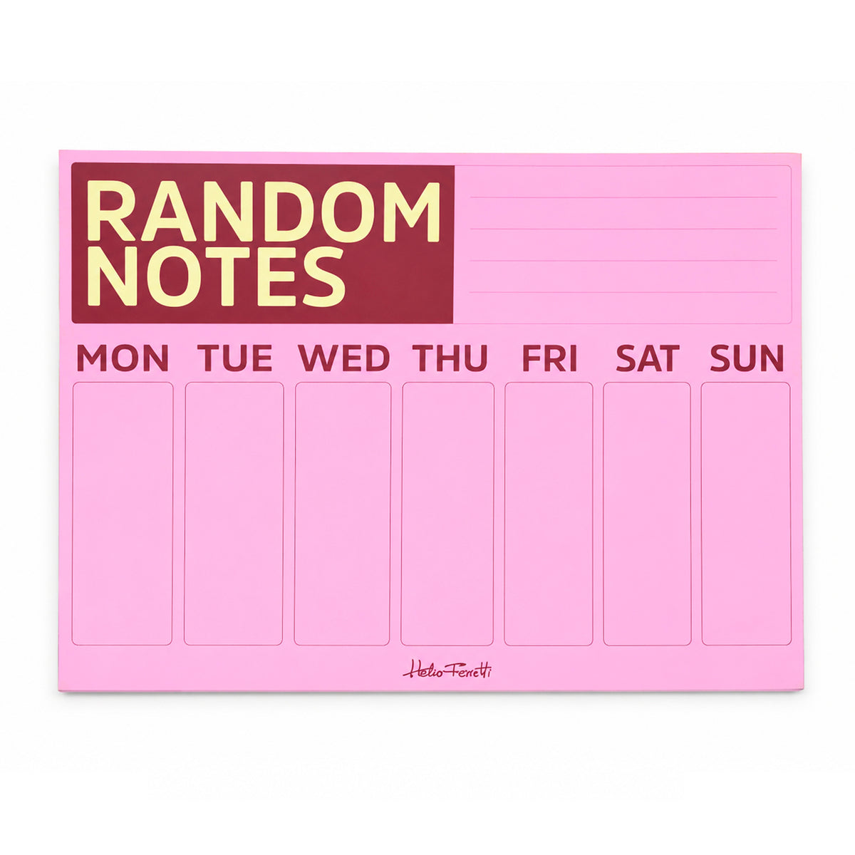Planner - Random Notes Rosa