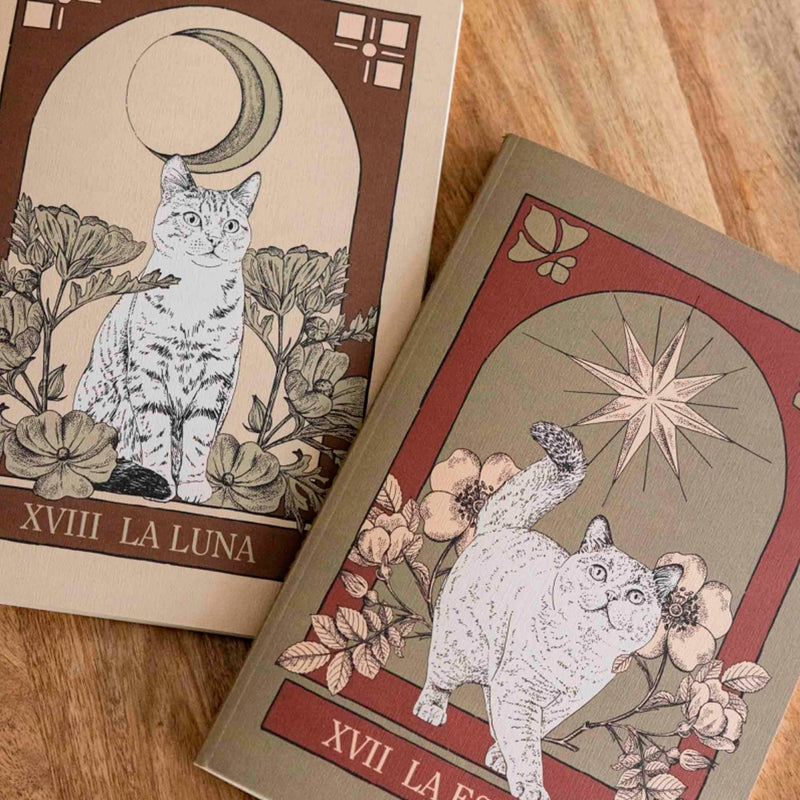Pack 2 Libretas - "Tarot Gatos" de Laura Agustí