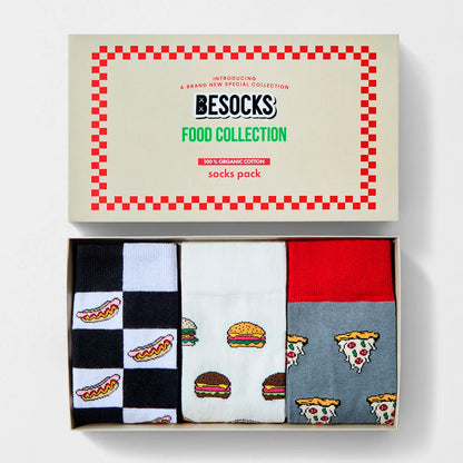 Pack 3 calcetines Besocks - BeFood 🌭🍔🍕