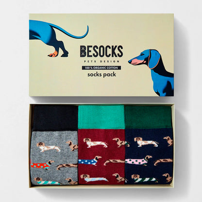 Pack 3 calcetines Besocks - BePets 🐶🌭