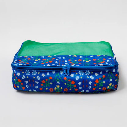 Bolsitas con cremallera - Blue Scandinavian Floral