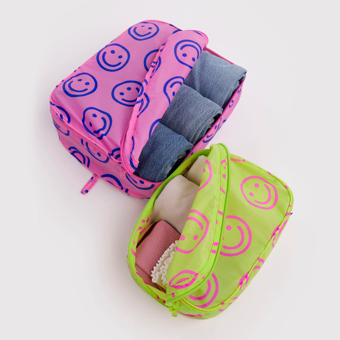 Bolsitas con cremallera pequeñas Baggu - Bright Happy Mix