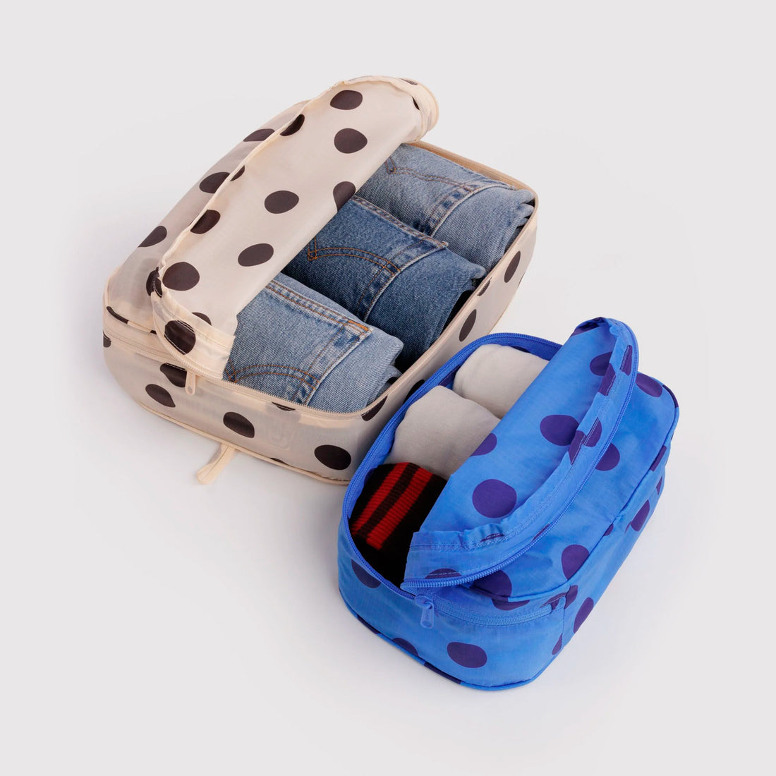 Bolsitas con cremallera pequeñas Baggu - Polka Dot Mix