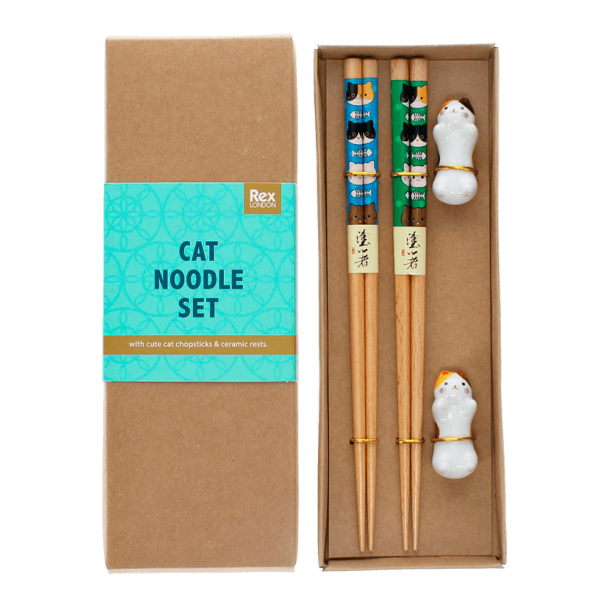Set palillos de madera - Cat 🐱