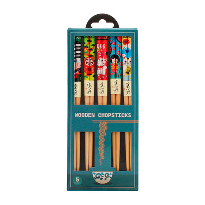 Set palillos de madera - Japanese heritage