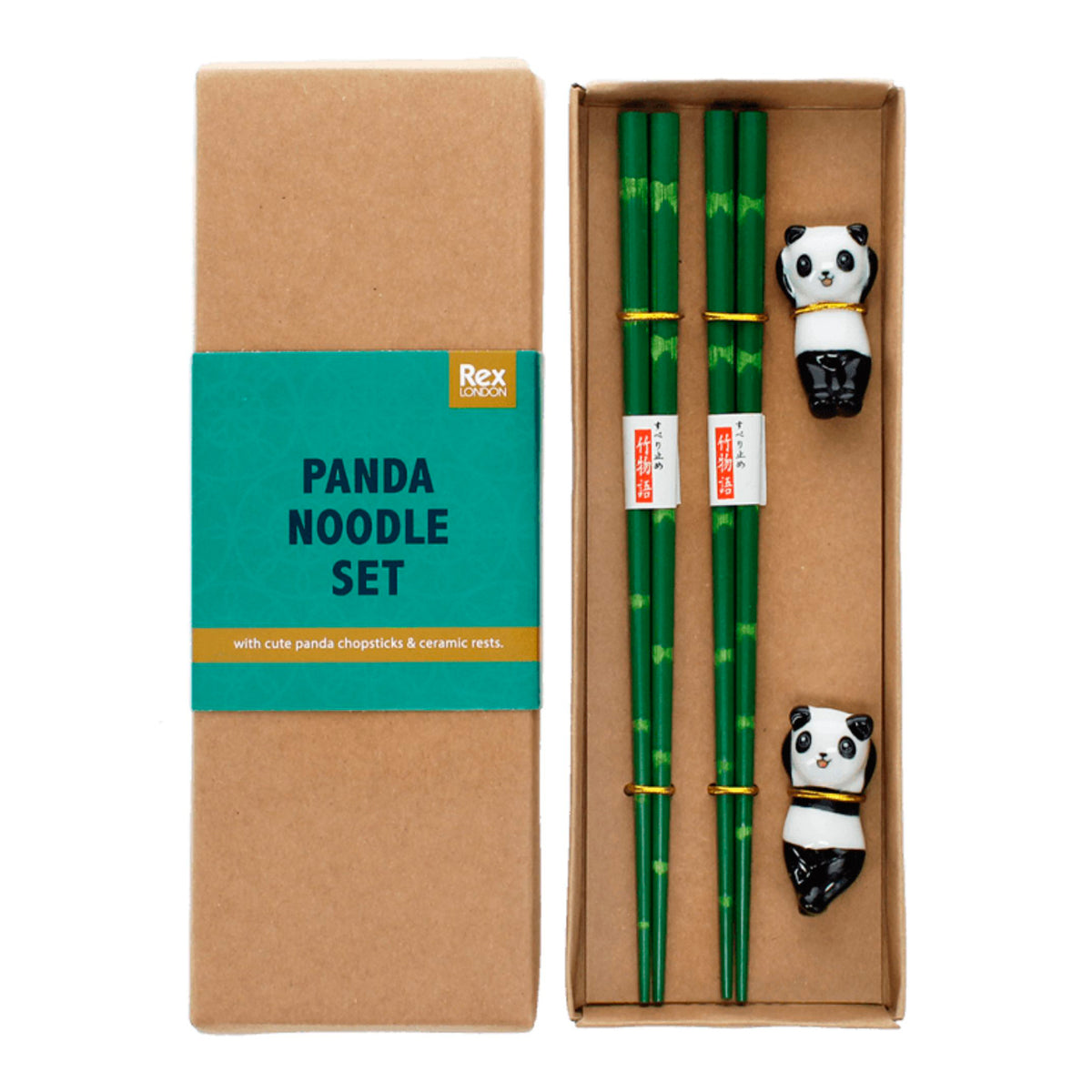 Set palillos de madera - Panda 🐼