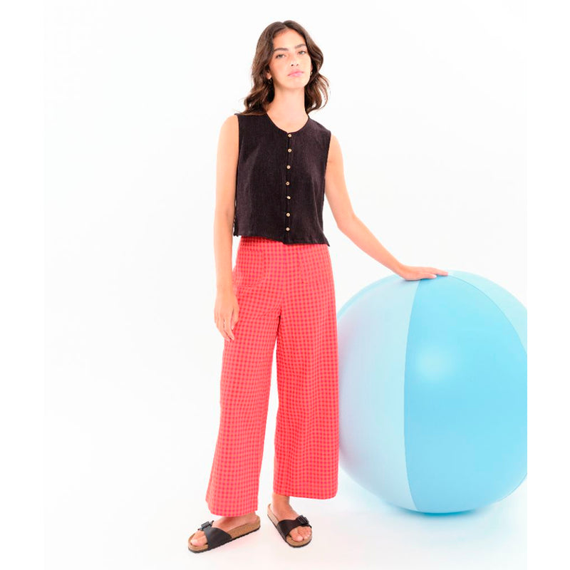 Pantalón Béhulah - Dalia Vichy Rosa