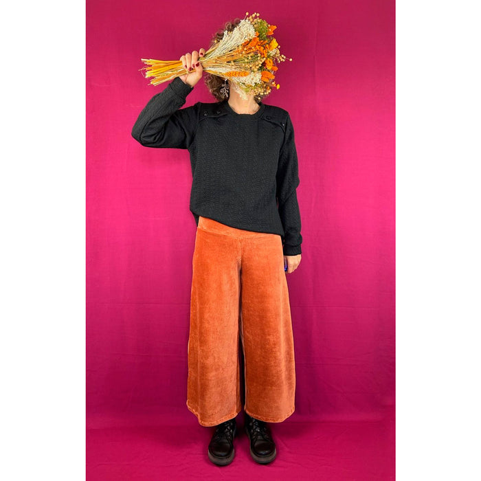 Pantalón La Compiano - Trama Pana Calabaza