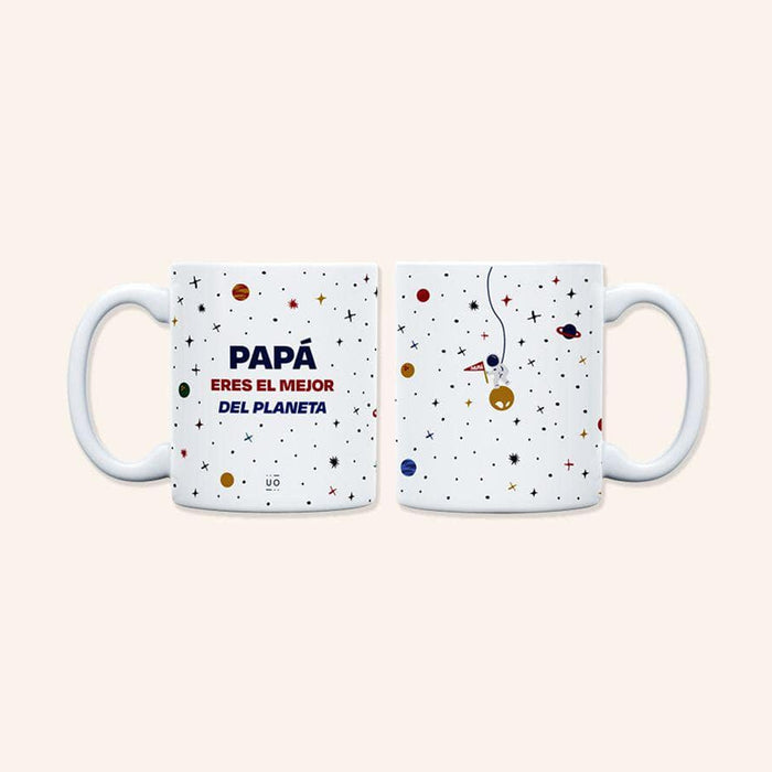 Taza - "Papá, eres el mejor del planeta" 🚀🪐