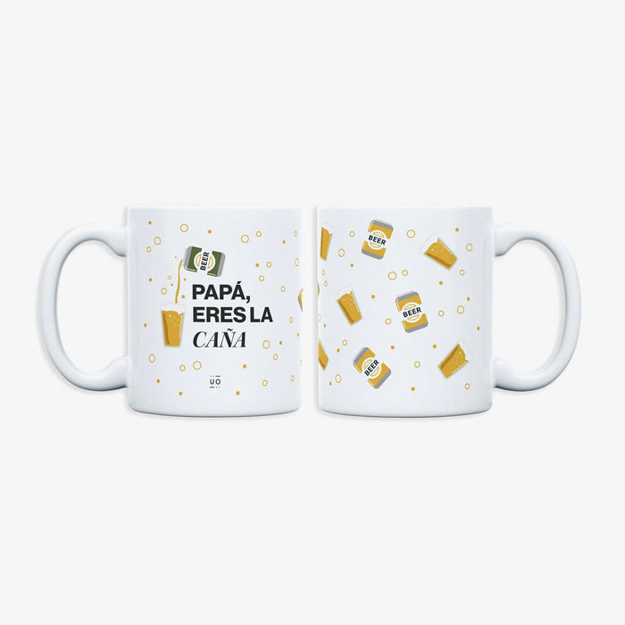 Taza - "Papá, eres la caña" 🍺