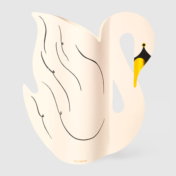 Jarrón de papel Octaevo - Swan 🦢