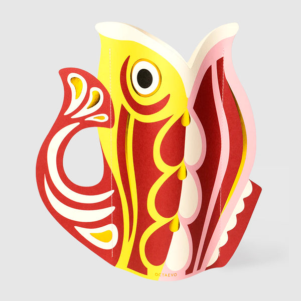 Jarrón de papel Octaevo - Fish Ruby 🐠