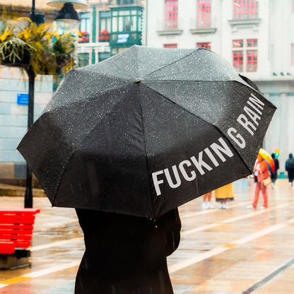 Paraguas - "Fucking Rain" Negro ☔